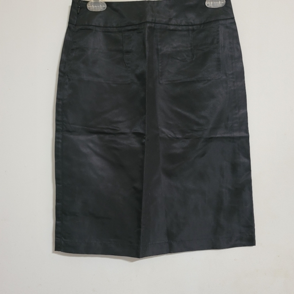 Nylon black skirt Rockabilly steampunk goth grunge rock size 1 XS Sexy y2k - Picture 3 of 3